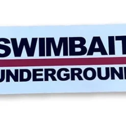 Swimbait Underground Logo Lockup Stickers