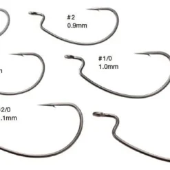 Nogales Worm Hooks Offset Master Power Bait Finesse